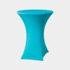 z1 Begoodtex Flame Retardant Spandex Table Cover for Round Cocktail Bar