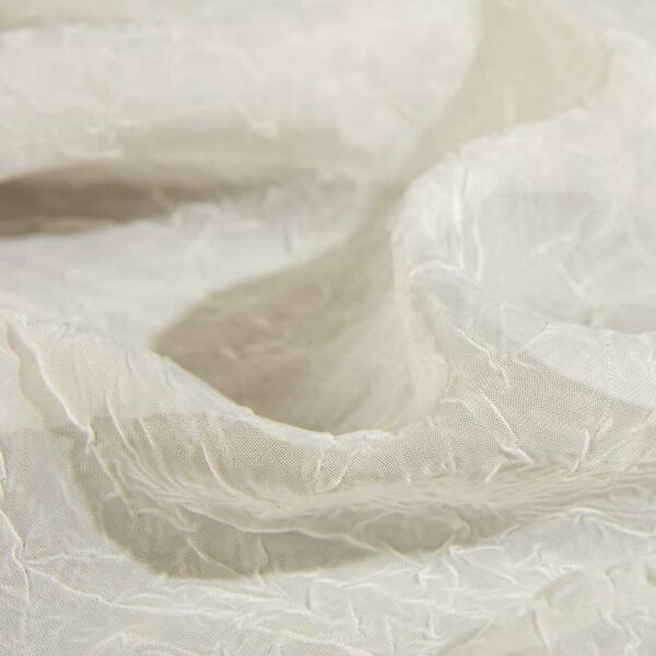 Inherent-Flame-Retardant-Begoodtex-03523-1 Permanent Flame Retardant Embossing Fabric for Curtains in White, 300cm Width