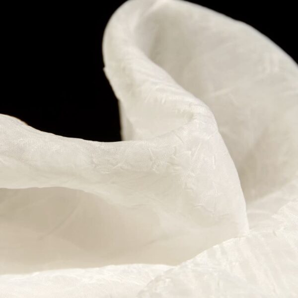 Inherent-Flame-Retardant-Begoodtex-03538 Permanent Flame Retardant Embossing Fabric for Curtains in White, 300cm Width