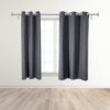 Flame-Retardant-Begoodtex-2-2 Permanent Flame Resistant Blackout Curtains Drape for Living Room, 6 Silver Grommet