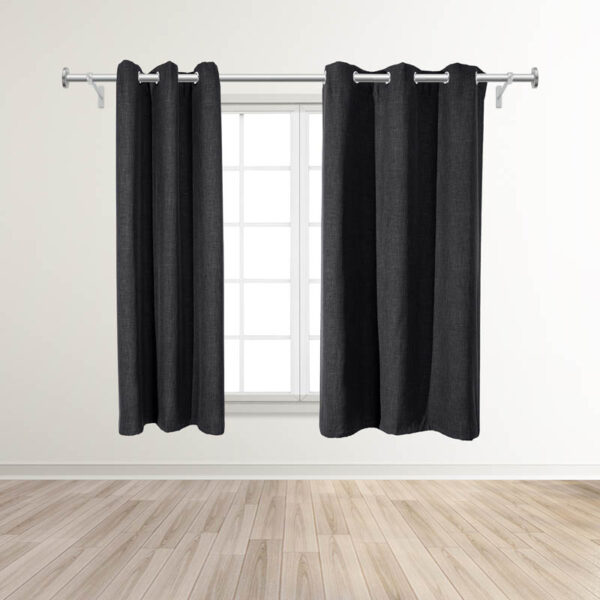 Flame-Retardant-Begoodtex-5-2 Permanent Flame Resistant Blackout Curtains Drape for Living Room, 6 Silver Grommet