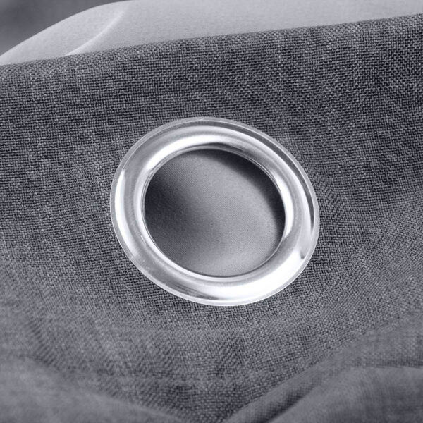 Flame-Retardant-Begoodtex00057-1 Permanent Flame Resistant Blackout Curtains Drape for Living Room, 6 Silver Grommet