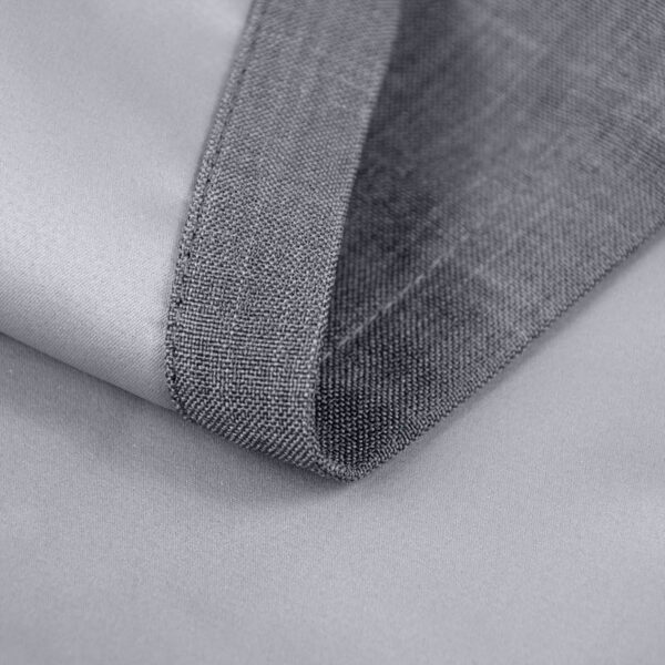 Flame-Retardant-Begoodtex00072-1 Permanent Flame Resistant Blackout Curtains Drape for Living Room, 6 Silver Grommet