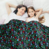 Flame-Retardant-Begoodtex-B5 Begoodtex Flame Retardant Printed Blanket, Soft and Warm Plush for Bedroom, Living Room