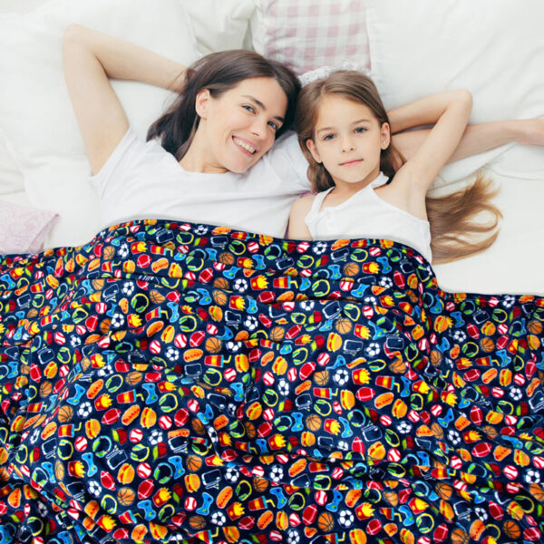 Flame-Retardant-Begoodtex-B7 Begoodtex Flame Retardant Printed Blanket, Soft and Warm Plush for Bedroom, Living Room