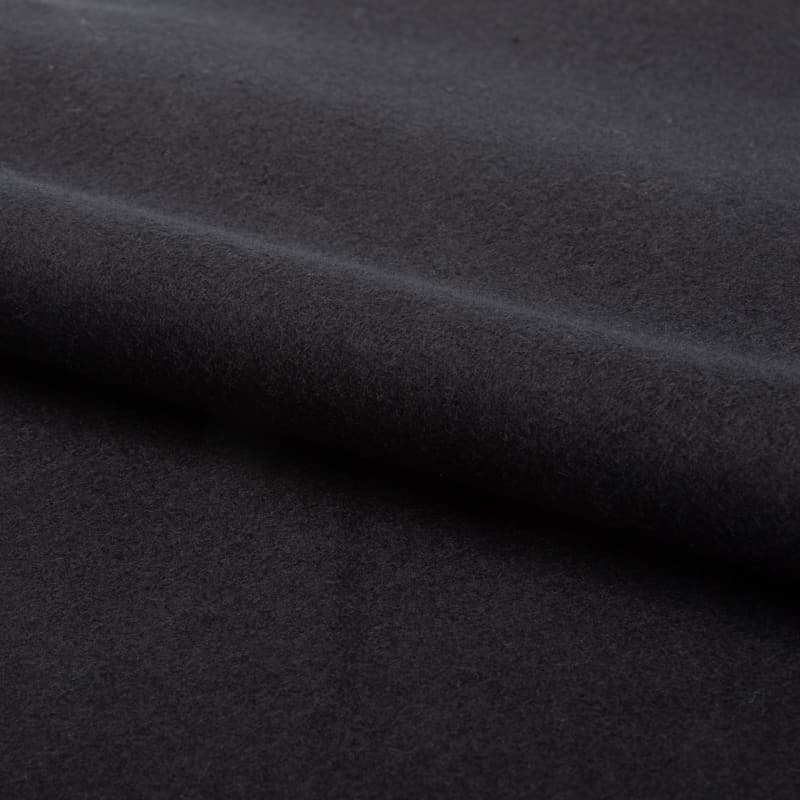 Begoodtex - Tissu ignifugé - 04867 Tissu polyester noir ignifugé simple face, occultant, pour usage scénique | 400 g/m² | 137 cm | EN 13773 Classe 1