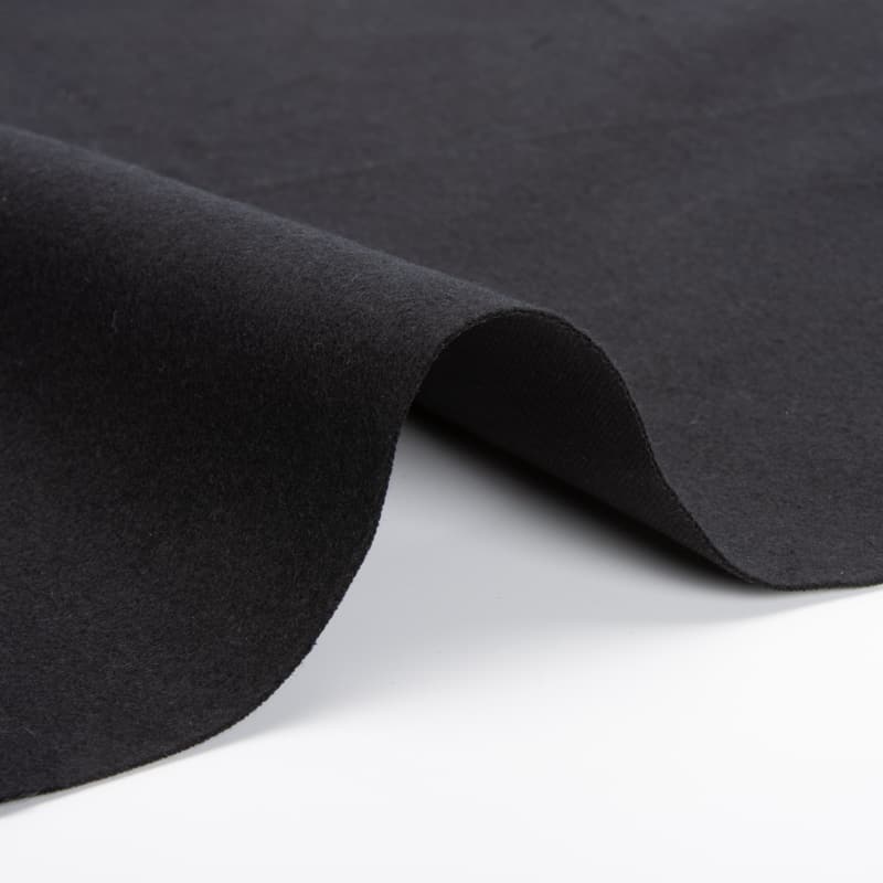 Begoodtex - Tissu ignifugé - 04868 Tissu polyester noir ignifugé simple face, occultant, pour usage scénique | 400 g/m² | 137 cm | EN 13773 Classe 1