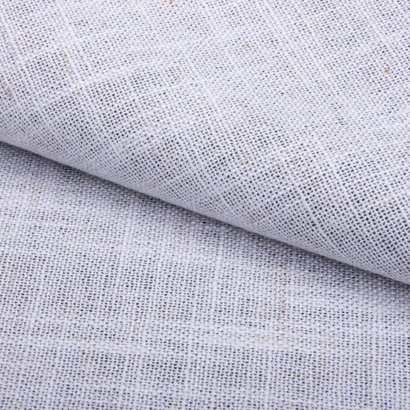 Begoodtex-Flammenhemmendes-Gewebe-05481 Schwer entflammbar, blickdichter, grauer, beschichteter Leinen-Polyester-Verbundstoff für Großbestellungen | 390 g/m² | 280 cm | EN 13773 Klasse 1