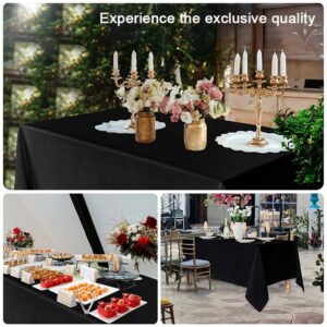 Flame Retardant Rectangular Polyester Table Cloth For Wedding Dining Party 3 BG EVTC BK 0001