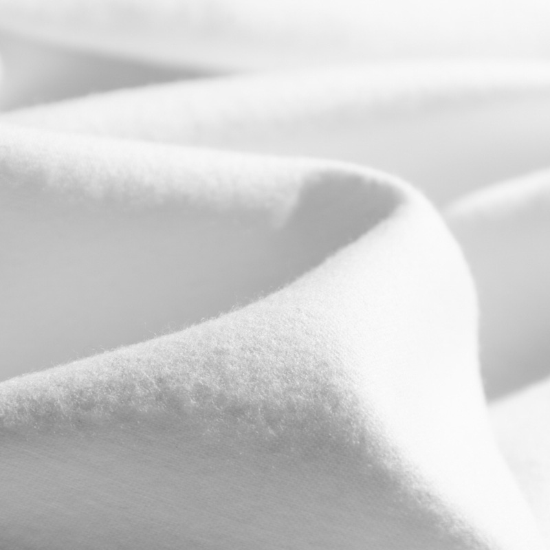 Inherent-Flame-Retardant-02631 Flame Retardant Brushed Polyester Fabric in White with Blackout for Stage Use and Bulk Order Support | 280 g/m² | 150 cm | EN 13773 Class 1