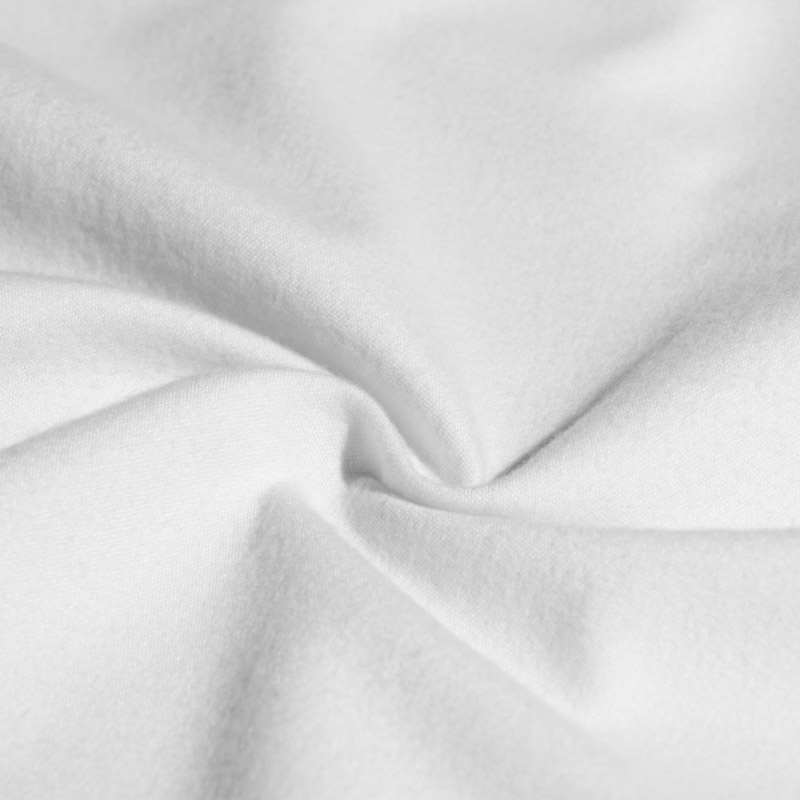 Inherent-Flame-Retardant-02698 Flame Retardant Brushed Polyester Fabric in White with Blackout for Stage Use and Bulk Order Support | 280 g/m² | 150 cm | EN 13773 Class 1