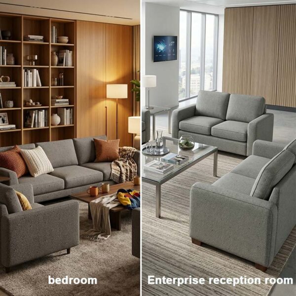 BG-180(2) BS 5852認証難燃性厚手テクスチャードソファ生地 510 g/m²tel 用張り地