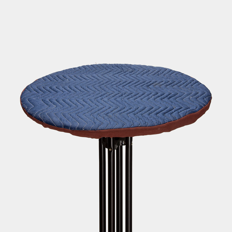 Begoodtex-Flammhemmendes Gewebe-07847 Flammhemmende, wasserdichte, gesteppte Cocktailtischdecke aus Polyester, Durchmesser 70 cm (rund), geeignet für Eventdekorationen | NFPA 701