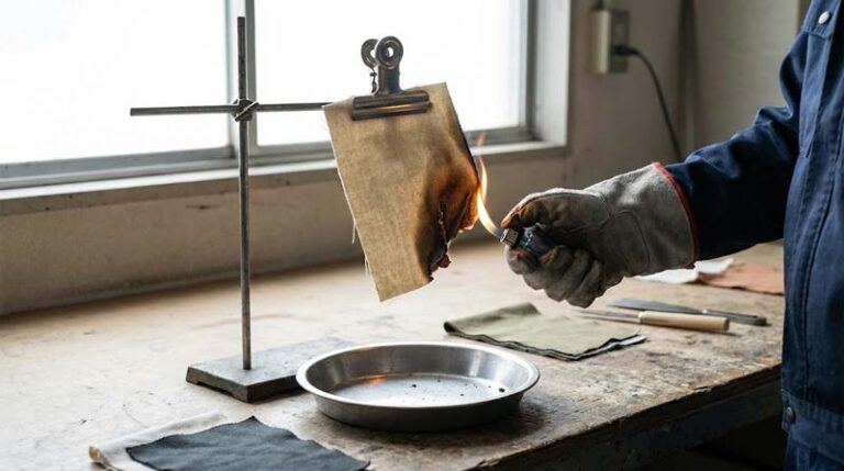 Field Flame Test for Fabrics:How to Check FR Properties On-Site Without a Laboratory 6 Field Flame Test for Fabrics