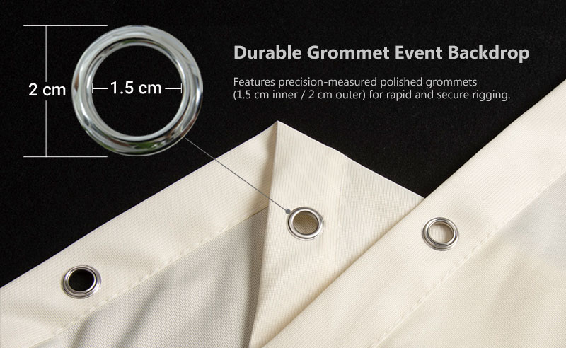 행사용 내재적 난연성 폴리에스터 배경막 (NFPA 701 글로벌 공급업체) 4 활동 배경 니트 커튼 08