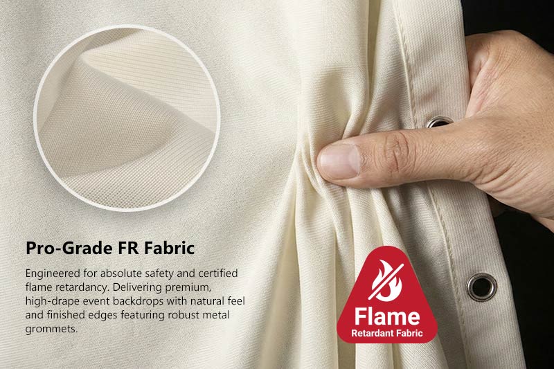 행사용 내재적 난연성 폴리에스터 배경막 (NFPA 701 글로벌 공급업체 6) 활동 배경 니트 커튼 12