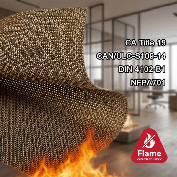 Begoodtex-Flammenhemmendes-Gewebe-08623 Schwer entflammbarer Rollostoff 420 g/m² 300 cm NFPA 701 Technisches Textil