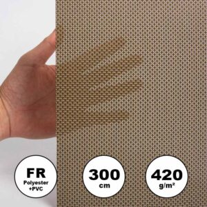 Schwer entflammbarer Rollostoff 420 g/m² 300 cm NFPA 701 Technisches Textil 3 Begoodtex Flammhemmendes Gewebe 08651 1