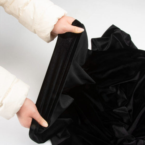 Begoodtex-Flammhemmendes Gewebe-09024 Schwer entflammbarer Stretch-Samtstoff nach BS 5867 – Exporteur von Stoffen in großen Mengen