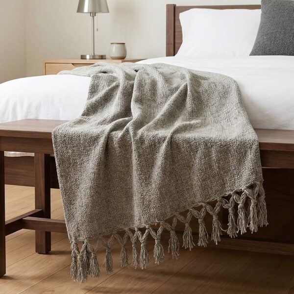 FR Chenille Bedloper 2 100% polyester vlamvertragende chenille bedloper voortel, NFPA 701, rechtstreeks van de fabriek