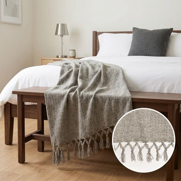 FR Chenille Bedloper 3 100% polyester vlamvertragende chenille bedloper voortel, NFPA 701, rechtstreeks van de fabriek