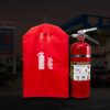 FR消火器カバー 1 難燃性消火器カバー(透明窓付き)UL規格認定工場直送