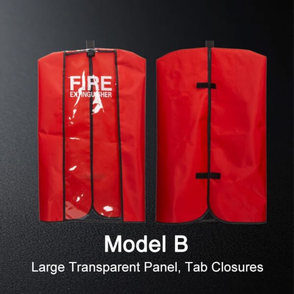 FR消火器カバー3 難燃性消火器カバー(透明窓付き)UL規格認定工場直送