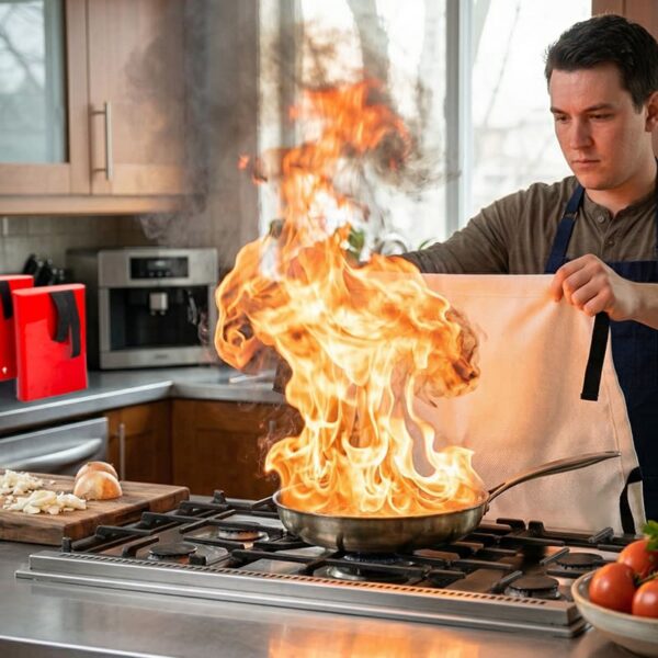 Feuerlöschdecke 3 Glasfaser-Feuerlöschdecke, Notfall-Sicherheitslöschmittel NFPA 701, Direkt vom Hersteller