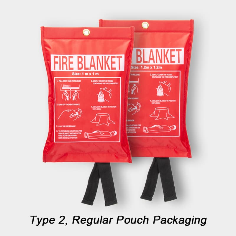 Fire Blanket 5 Flame Retardant Fiberglass Emergency Fire Blanket for Equipment Covers from a China Textile Mill | 1-1.5 m Sizes | 1-1.5 m Sizes