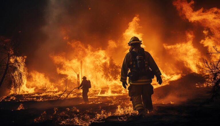 NFPA 1977: Norme per l'abbigliamento antincendio in aree boschive 5 un vigile del fuoco tenta di contenere la foresta