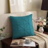flame-retardant-velvet-throw-pillow-1 Permanent flame-retardant velvet throw pillow with geometric patterns