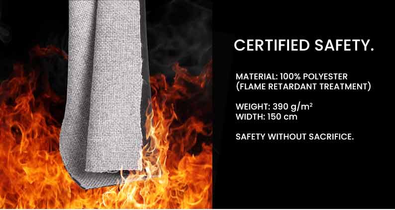 Flame Retardant Composite Faux Linen Velvet Fabric Sofa EN 1021-1/2 Factory Direct Price 5 BG 258 2
