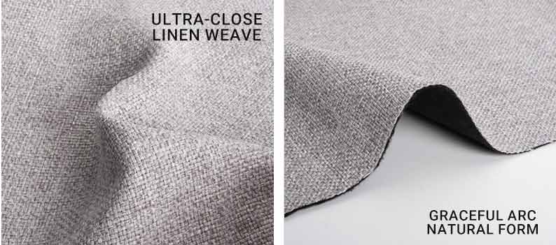 Flame Retardant Composite Faux Linen Velvet Fabric Sofa EN 1021-1/2 Factory Direct Price 3 BG 258 4