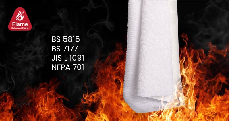 Tessuto per biancheria da letto in spugna di poliestere ignifugo intrinseco 155 g/m² 3 BG 260 2