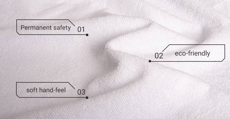 Tessuto per biancheria da letto in spugna di poliestere ignifugo intrinseco 155 g/m² 4 BG 260 3
