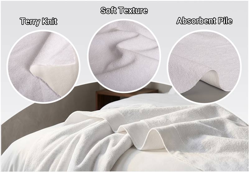 Tessuto per biancheria da letto in spugna di poliestere ignifugo intrinseco 155 g/m² 5 BG 260 4