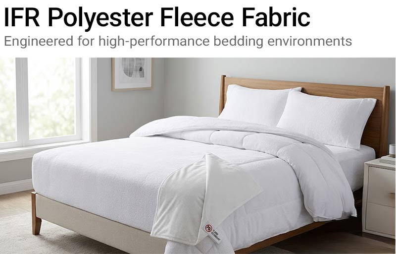 Tessuto per biancheria da letto in spugna di poliestere ignifugo intrinseco 155 g/m² 2 BG 260