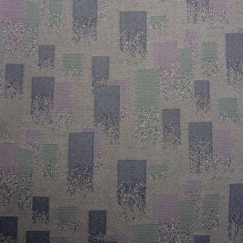 Begoodtex - Tissu ignifugé - 09701 Tissu polyester jacquard laminé mousse ignifugée pour sièges de train, disponible pour l'exportation | 410 g/m² | 150 cm