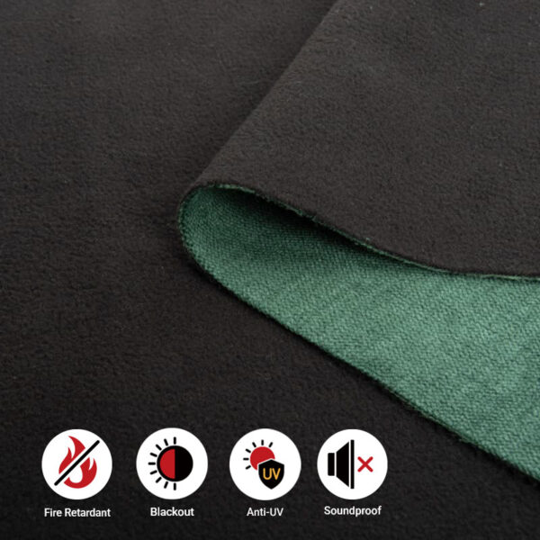 画板3 Vlamvertragende chenille flanel composiet gordijnstof 500 g/m² BS 5867-Type C Contract Textile Supply
