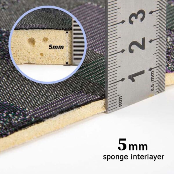 Capitolo 6 Tessuto jacquard laminato con schiuma ignifuga per sedili di treni BS 5852-Crib 5 Prezzo di fabbrica diretto