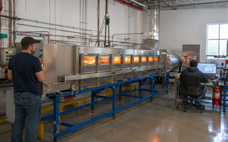 ASTM E84 Explained: Test Method, Rating Classes, Applications, and Limits 1 ASTM E84 Steiner tunnel test setup showing flame spread and smoke measurement 1