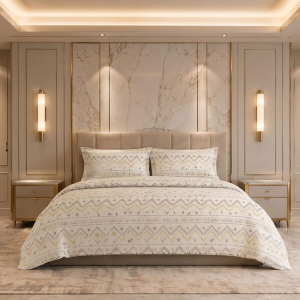 طقم مفروشات بوهيمي 1 (5) طقم مفروشات من البوليستر المقاوم للهب، حاصل على شهادة OEKO-TEX Standard 100، بيع بالجملة مباشرة من المصنع - أقمشة نوم فائقة النعومة