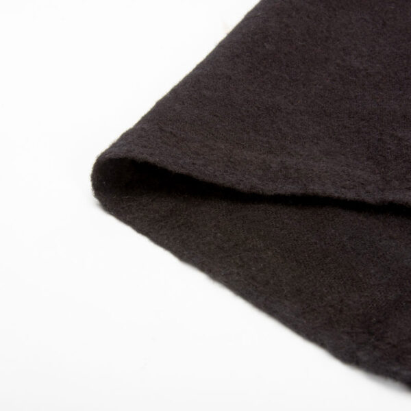 DSC_3487 Flame Retardant Black Cotton Flannel Fabric 300g/m² OEKO-TEX 100 Factory Wholesale——Soft Touch, Safe Protection.