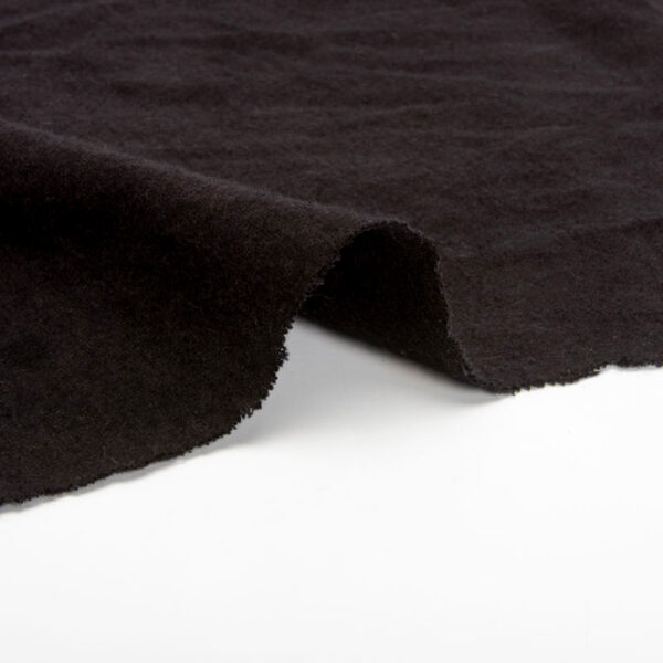 DSC_3491 Flame Retardant Black Cotton Flannel Fabric 300g/m² OEKO-TEX 100 Factory Wholesale——Soft Touch, Safe Protection.