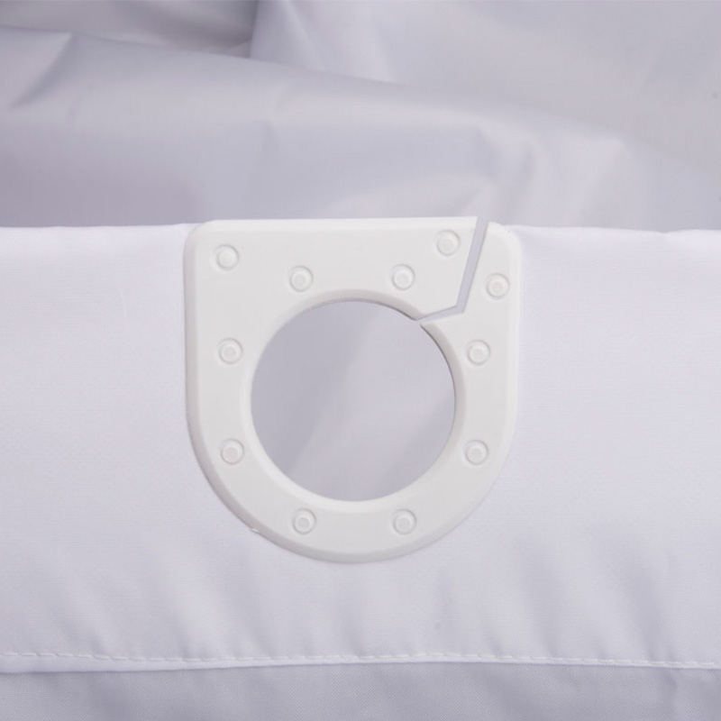 CORTINA DE DUCHA PREMIUM IGNÍFUGA (9) Cortina de ducha impermeable e ignífuga de poliéster resistente al moho para suministro de proyectos globales | Tamaños personalizados | BS 5867 Type C, ISO 4920