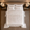 Satin Bedding Set (4) Flame Retardant Polyester Satin Bedding Set BS 5815 Certified Factory Direct