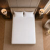 Sheet and pillowcase 2 (3) Inherent Flame Retardant Sheet Pillowcase Set NFPA 701 Compliant Hotel Bedding Wholesale Supply