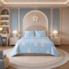Sweet Bunny (2) Flame Retardant Kids Bedding Set Custom Printed Cartoon Pattern OEKO-TEX Standard 100 Bulk Supplier