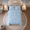 Sweet Bunny (4) Flame Retardant Kids Bedding Set Custom Printed Cartoon Pattern OEKO-TEX Standard 100 Bulk Supplier