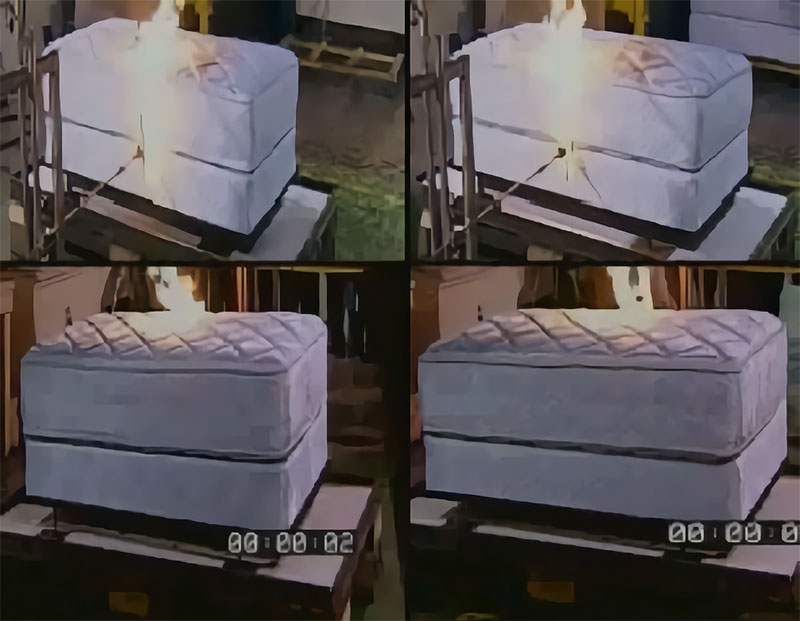 ¿Qué normas deben cumplir las sábanas ignífugas? 2 Ensayo de tejido ignífugo para ropa de cama en laboratorio textil
